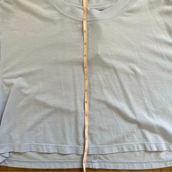 Lululemon All Yours Cropped T-Shirt (Size 4 in pastel blue) - Picture 9 of 9